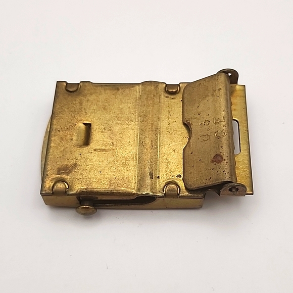 US Military Brass Belt Buckle - Picture 3 of 4